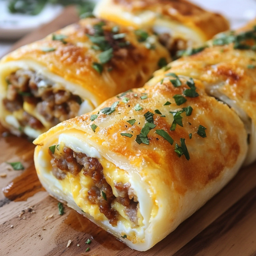 Easy Sausage Egg & Cheese Roll-Ups: A Delicious Breakfast Bliss