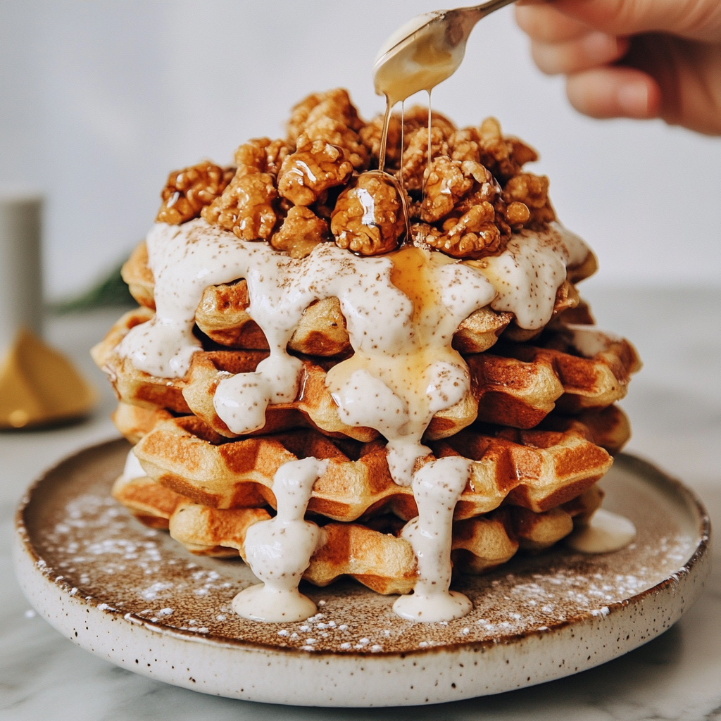 Golden Vegan Waffles: A Perfectly Crispy and Fluffy Breakfast Delight