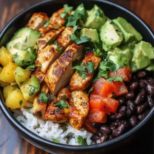 Cuban Chicken & Black Bean Rice Bowls – Flavorful, Protein-Packed Meal with Mojo Marinade